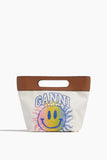 Ganni Top Handle Bags Small Tote Bag in Egret