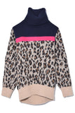 Sacai Clothing Leopard Pullover in Beige