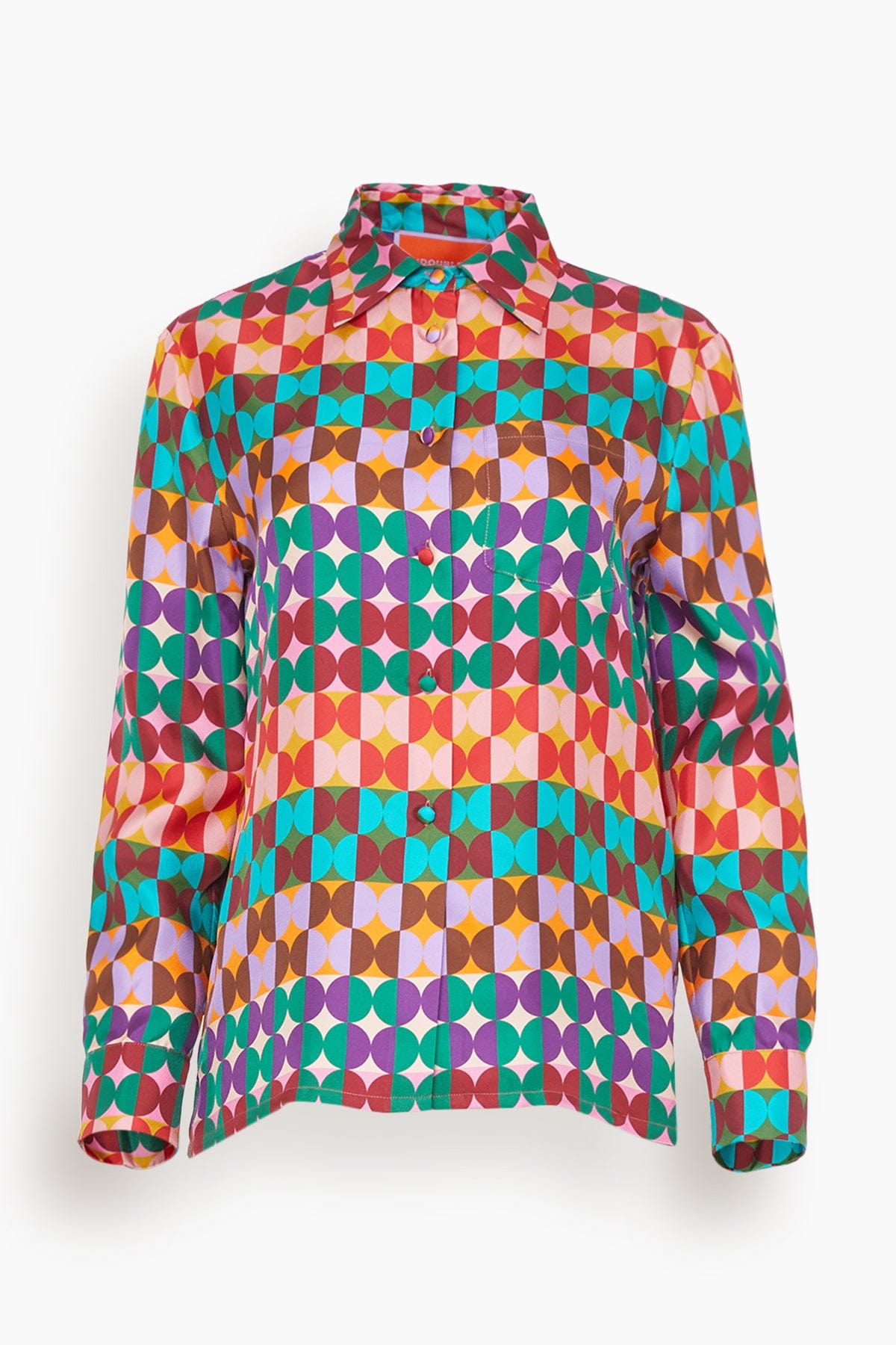 La Double J Tops Boy Shirt in Mezzaluna Rainbow