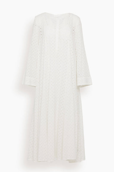Merlette Dresses Vlieland Eyelet Dress in White
