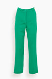 Callas Milano Pants Crepe Satin Trouser in Green