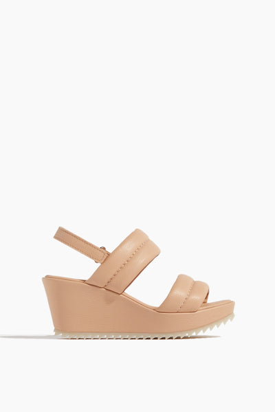 Fioralba Wedge Sandal in Arcilla Pebble Nappa