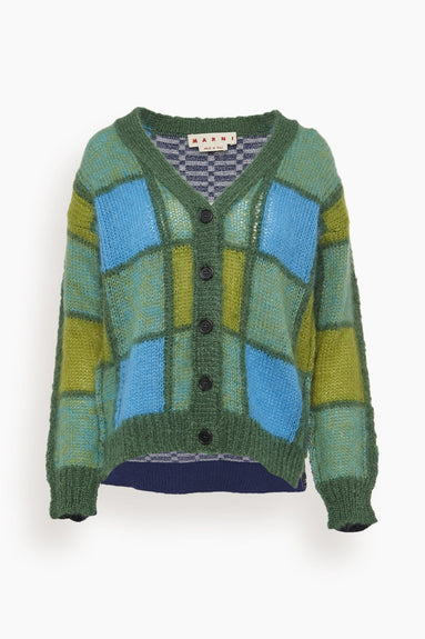 Marni Sweaters Buttoned Cardigan in Kiwi