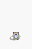 Reverie Estate Jewelry Rings Art Deco Era Blue Topaz Ring in 14k Gold