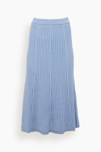 Bold Silhouettes Skirt in Blurred Blue