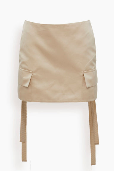 Sacai Skirts Satin Skirt in Beige