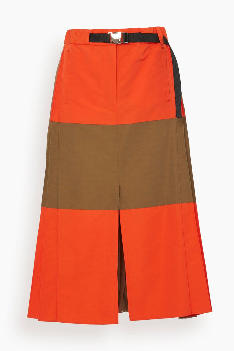 Sacai Grosgrain Skirt in Orange – Hampden Clothing