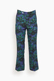 Plan C Pants Pant in Green Clover Purple Shade
