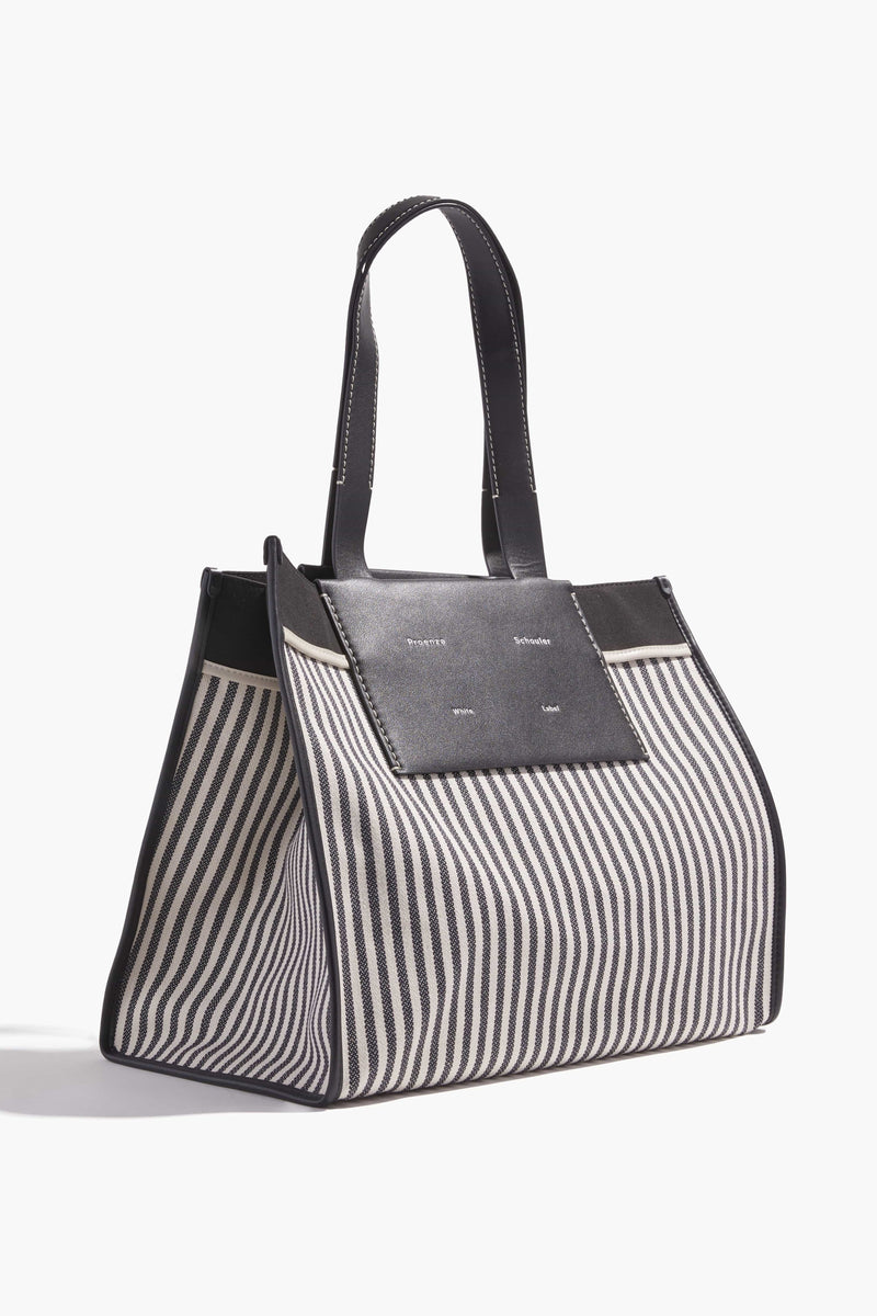 Proenza Schouler White Label XL Morris Two Tone Stripe Tote in