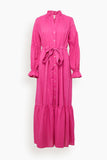 Lark Dress in Magenta Pink