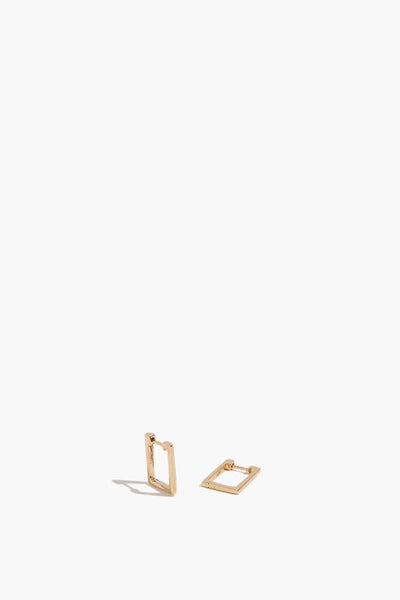 Rectangle Huggies in Gold