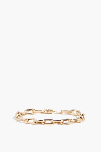 Adina Reyter Necklaces Italian Chain Link 7mm Bracelet in 14k Yellow Gold