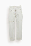 August Pant in White Wash