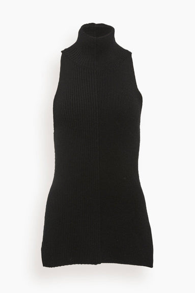 Proenza Schouler Tops Cotton Rib Sleeveless Tank in Black Proenza Schouler Cotton Rib Sleeveless Tank in Black