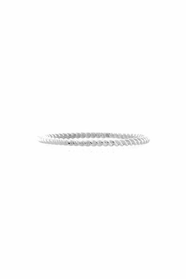 Otiumberg Accessories Twist Ring in Sterling Silver