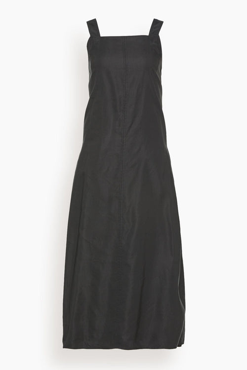 Lee Mathews Dresses Lola Apron Dress in Black