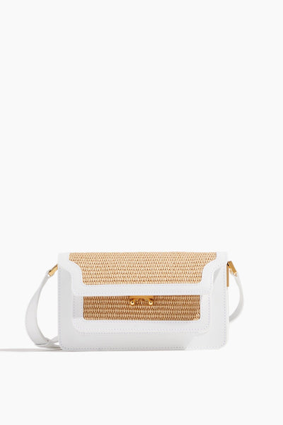 Trunk Soft EW Shoulder Bag in Sand Storm/Lily White