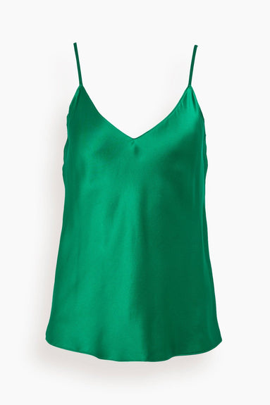 Sablyn Tops Gloria Silk Camisole Top in Rainforest