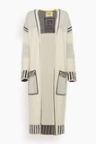 Poppys Super Long Cardigan in Oatmilk