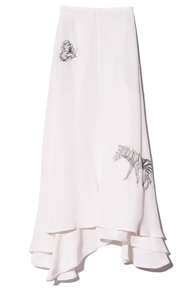 Stella McCartney Clothing Silk Skirt in Natural