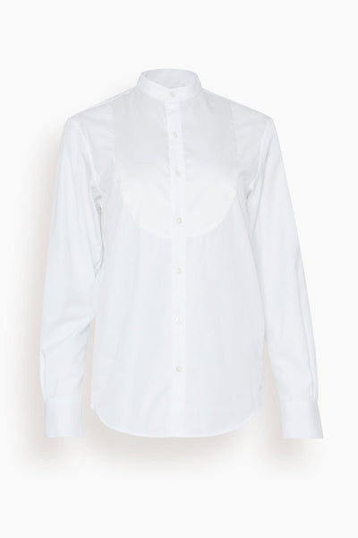 Romanciere Soie Silk Shirt in White