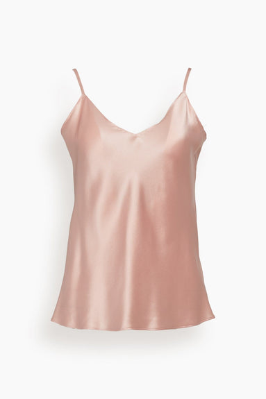 Sablyn Tops Gloria Silk Tank Top in Peony