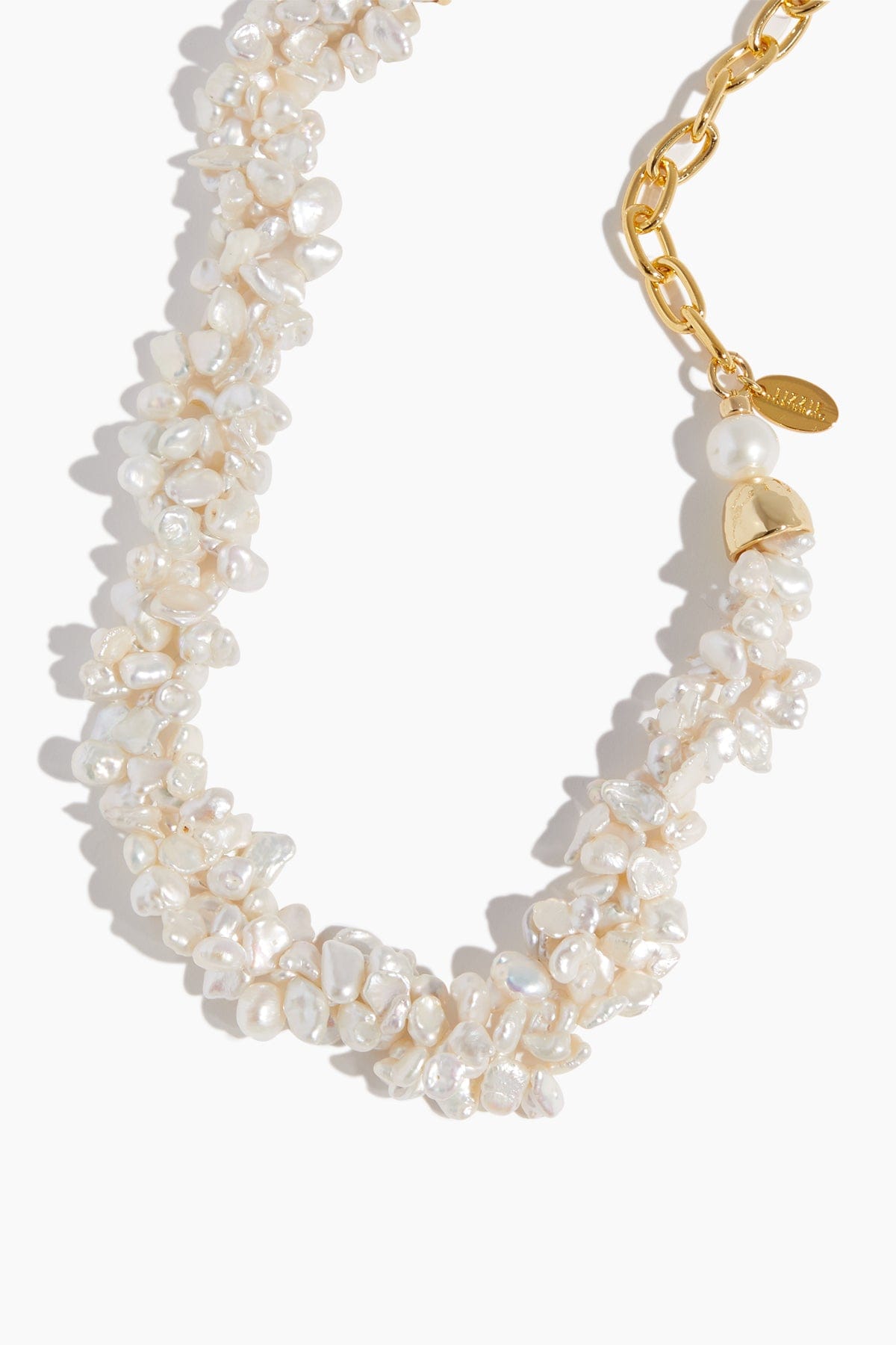 Lizzie Fortunato Necklaces Petal Pearl Collar Necklace in Pearl