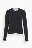 Xirena Tops Evyn Knit Tee in Black
