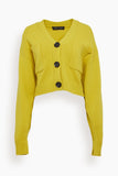 Proenza Schouler Sweaters Eco Cashmere Cardigan in Citron