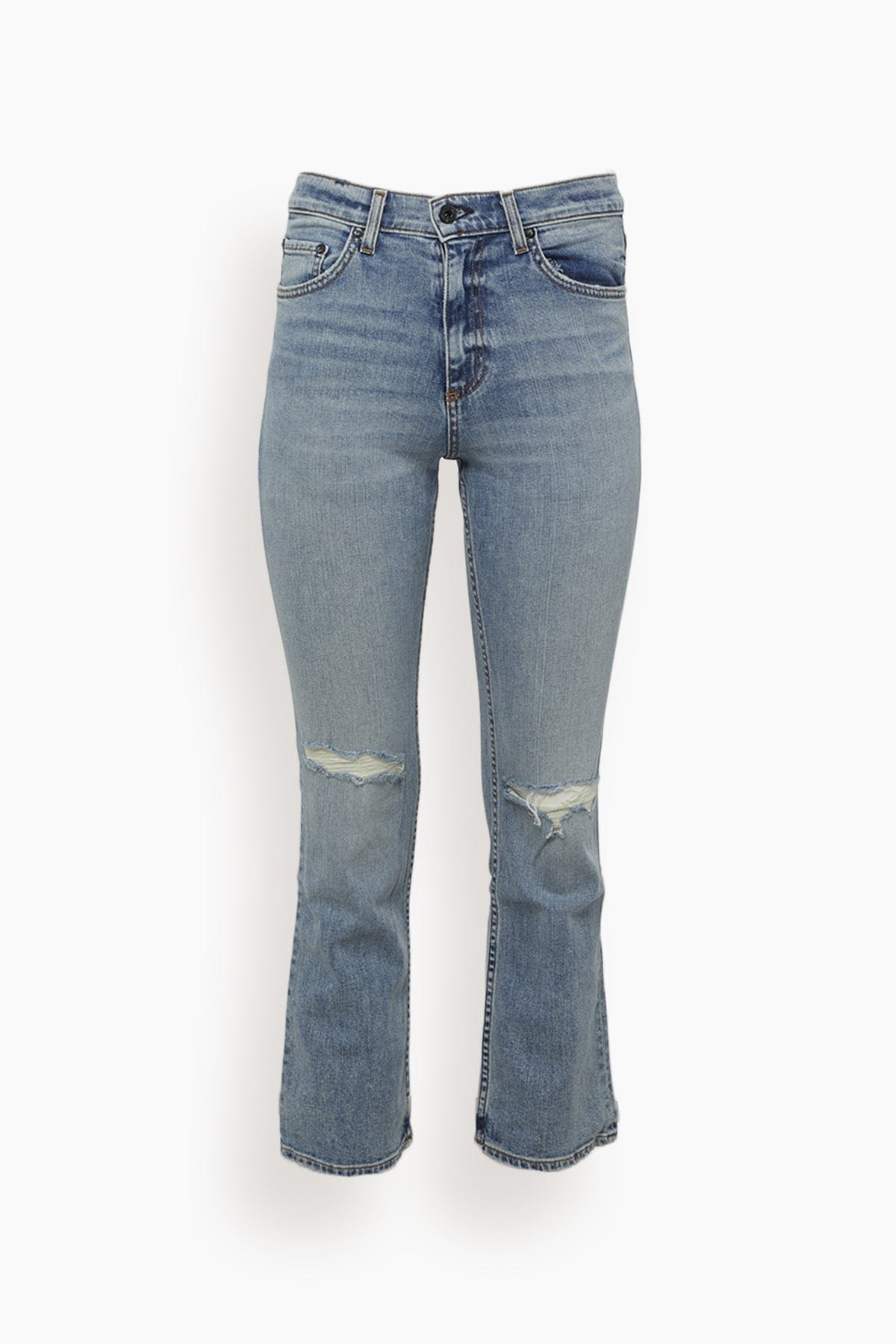 Askk NY Jeans High Rise Crop Boot Jean in Montauk