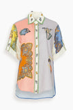 Alemais Tops Trippy Troppo Embroidery Shirt in Multi