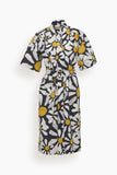 Marni Dresses Straight Cut Midi Dress in Black