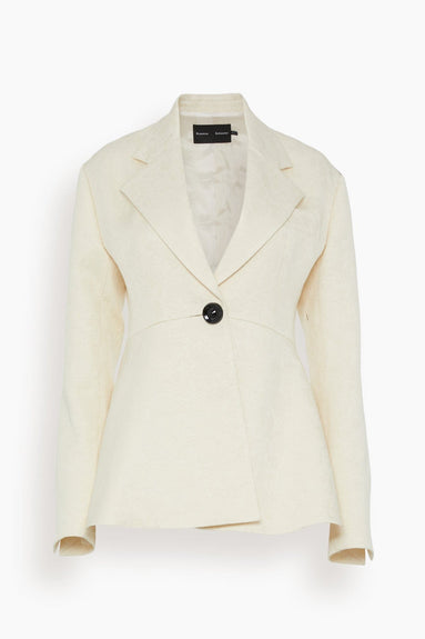 Proenza Schouler Jackets Cotton Wool Jacquard Blazer in Canvas