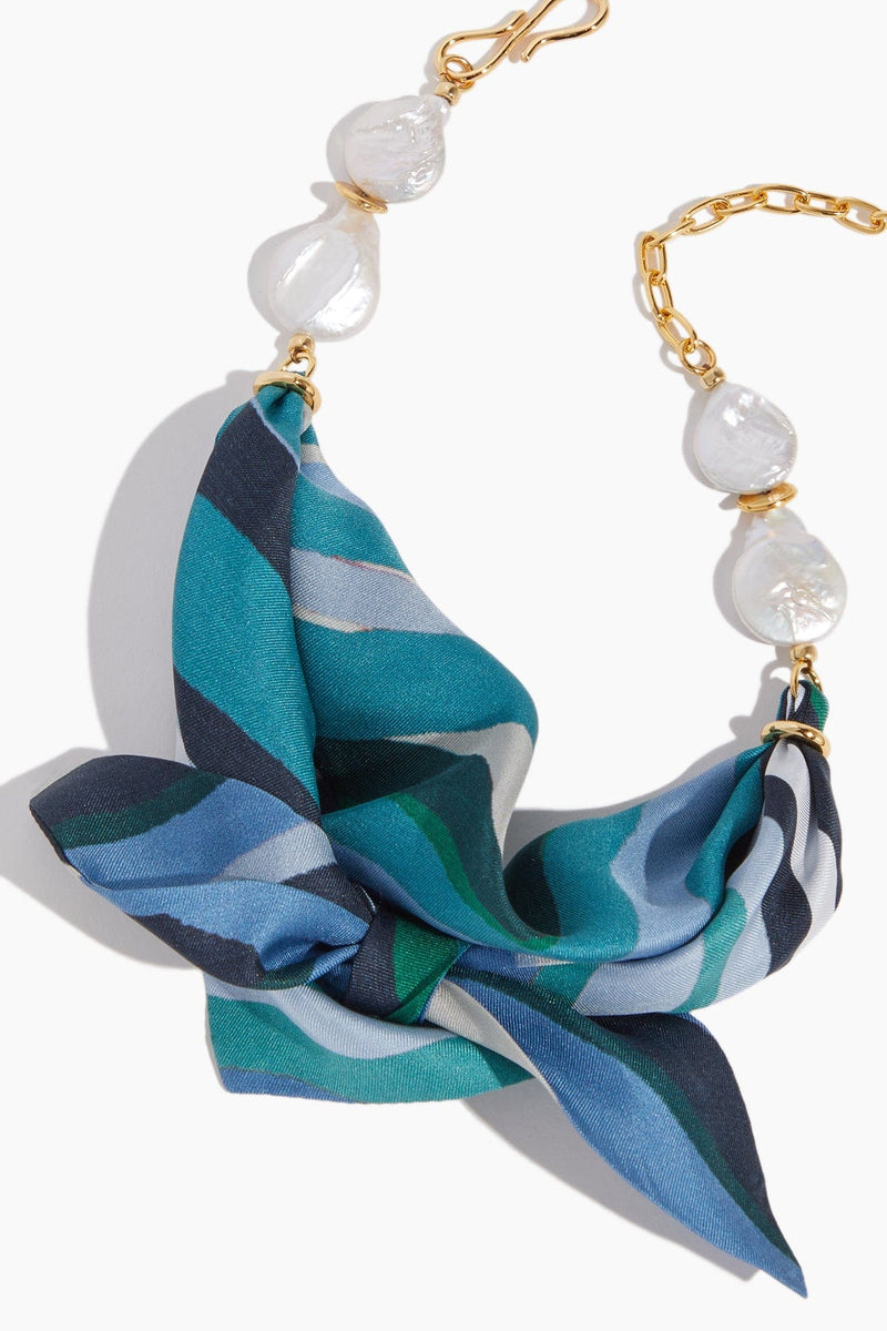 Lizzie Fortunato Scarf Necklace in Blue Crossroads – HIVE Home