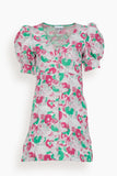 Ganni Dresses 3D Jacquard Button Down Mini Dress in Sugar Plum