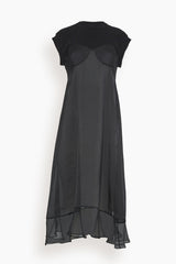 Sacai Cotton Jersey Dress in Black – Hampden Clothing