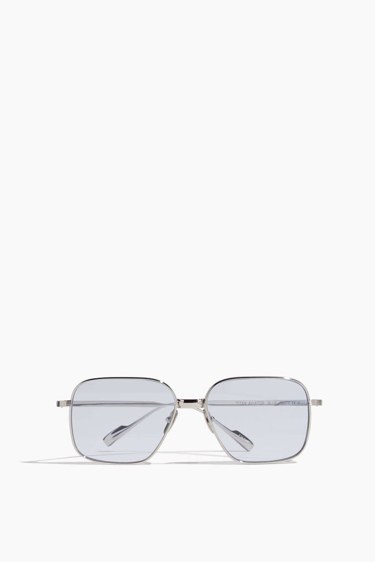 Chimi Sunglasses Sunglasses in Titan Aviator Silver/Blue