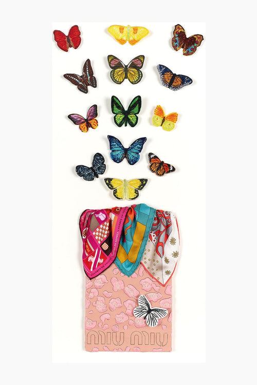 Petite Black Chanel Butterfly Swarm 3 5 x 5 – Stephen Wilson Studio