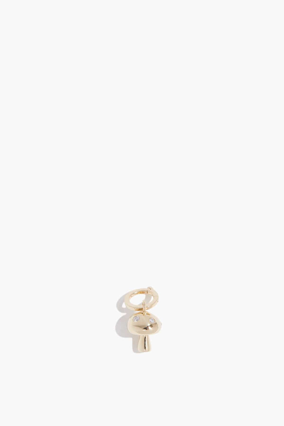 Adina Reyter Unclassified Enchanted Large Diamond Mushroom Hinged Charm in 14k Yellow Gold