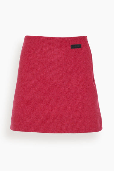 Ganni Skirts Suiting Mini Skirt in Fiery Red