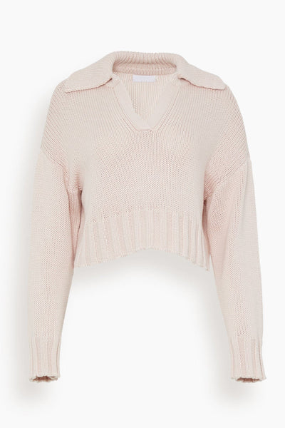 Long Sleeve Sweater in Powder Pink