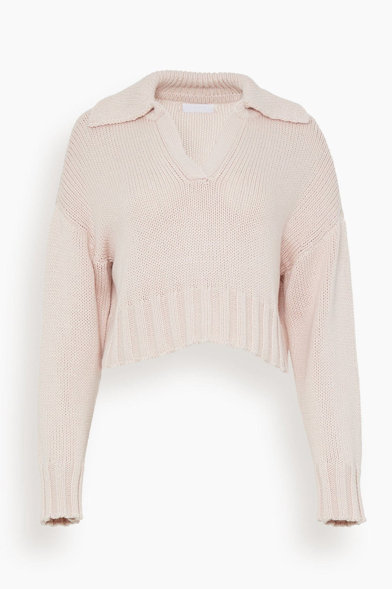 Sablyn Long Sleeve Sweater In Powder Pink – Hampden Clothing