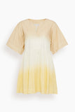 Eugenia Mini Dress in Soft Dip Dye