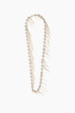 Samira 13 Necklaces Silver Fringe Necklace with Yellow Gold