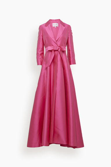 3/4 Sleeve Suit Gown in Zinnia