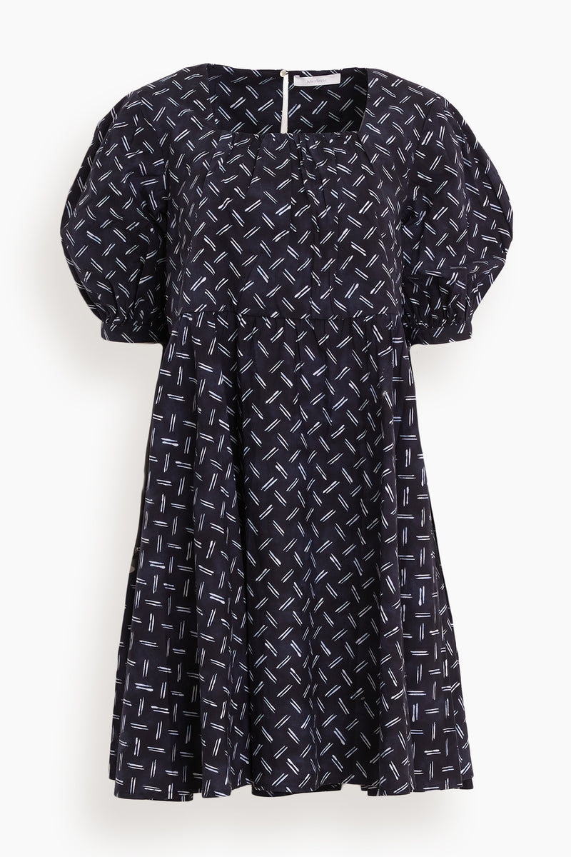 Merlette Eemnes Printed Dress in Navy Batik – Hampden Clothing