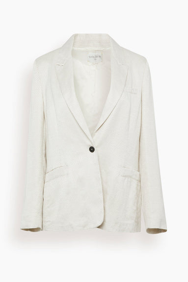 Forte Forte Jackets Viscose Linen Diagonal Blazer in Perla