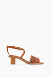 Ulla Johnson Strappy Heels Ilana Woven Midi Heel in Persimmon Ulla Johnson Ilana Woven Midi Heel in Persimmon