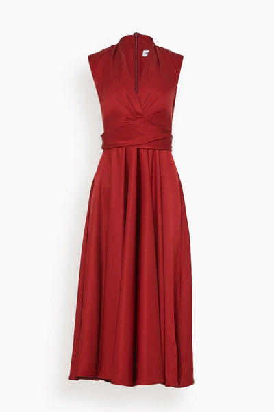 Lyra Dress in Rust