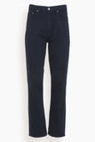 MOTHER Pants High Waist Study Skimp Jean in Blue Graphite